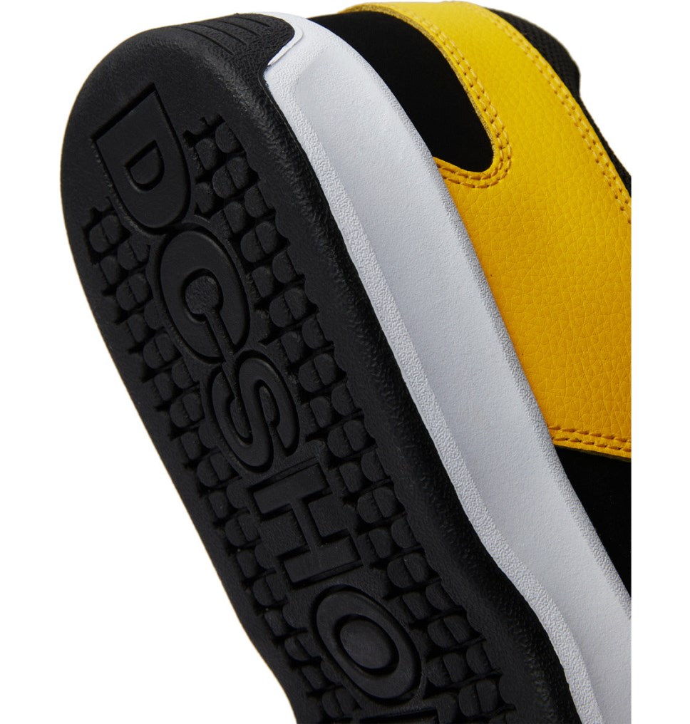 Basket DC Shoes France Lynx Zero Blanche Noir Jaune Homme | HFH-0860214