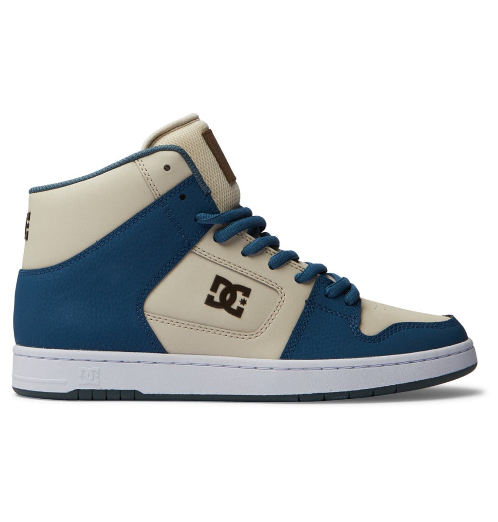 Basket DC Shoes France Manteca 4 HI Grise Bleu Blanche Homme | WJH-1443848