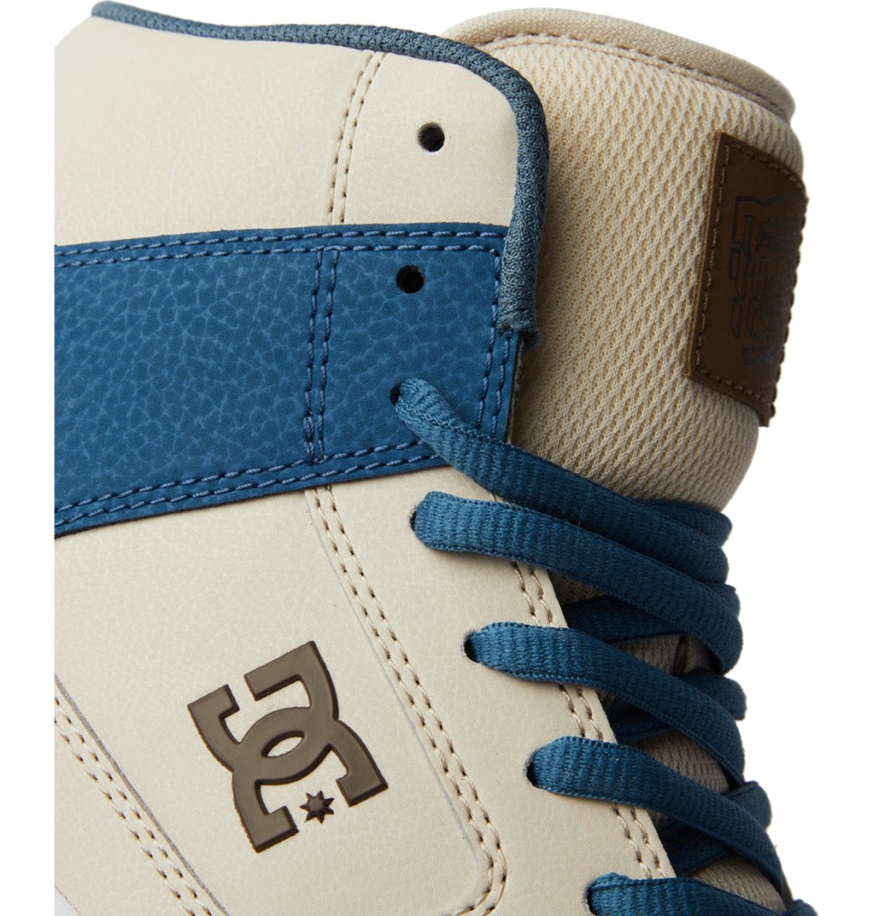 Basket DC Shoes France Manteca 4 HI Grise Bleu Blanche Homme | WJH-1443848