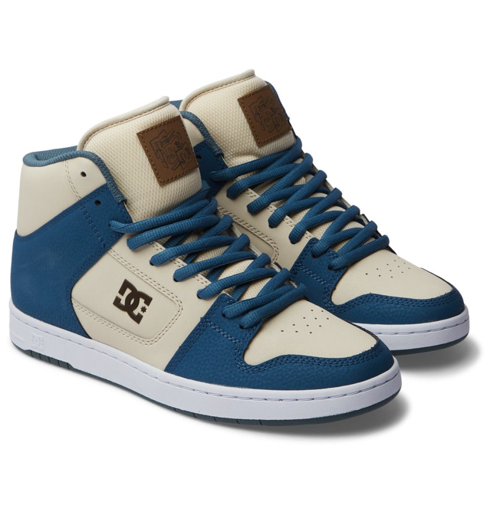 Basket DC Shoes France Manteca 4 HI Grise Bleu Blanche Homme | WJH-1443848