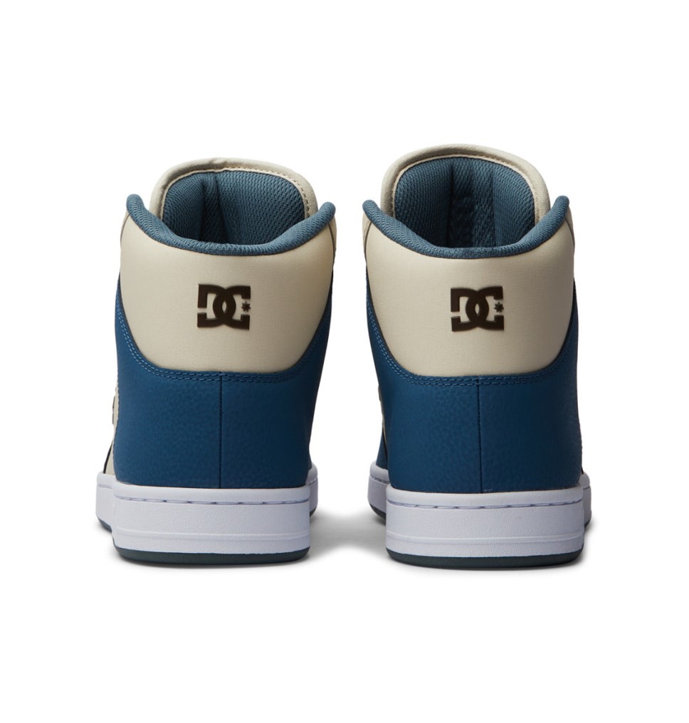 Basket DC Shoes France Manteca 4 HI Grise Bleu Blanche Homme | WJH-1443848