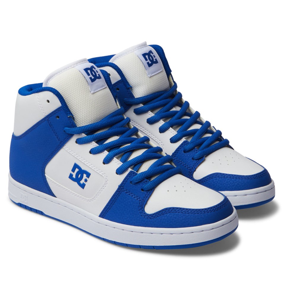 Basket DC Shoes France Manteca 4 HI Bleu Blanche Homme | VOX-5209671