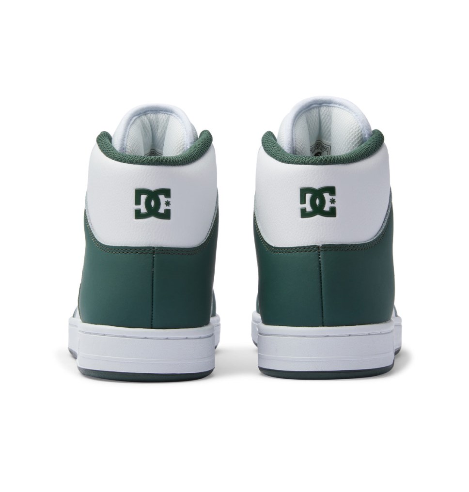 Basket DC Shoes France Manteca 4 HI Blanche Vert Olive Foncé Homme | KBG-5163936