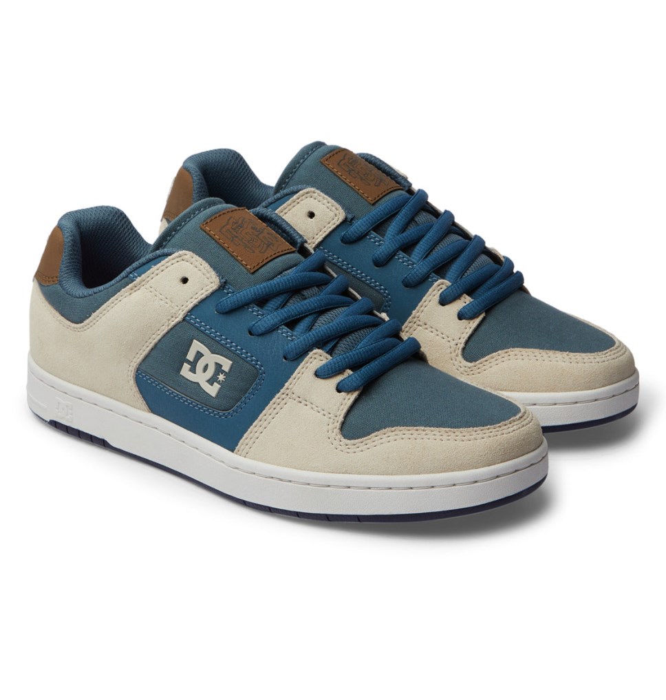 Basket DC Shoes France Manteca 4 Grise Bleu Blanche Homme | CRM-9605294