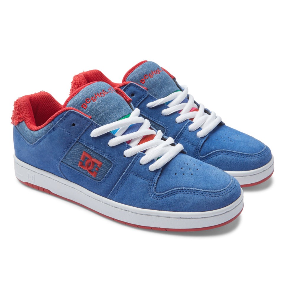 Chaussure Skate DC Shoes France Manteca 4 Bleu Rouge Homme | XZP-5983427