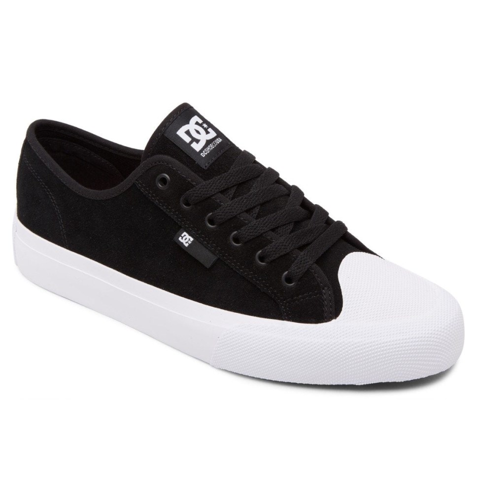 Chaussure Skate DC Shoes France Manual RT S Noir Blanche Homme | CDU-1774122