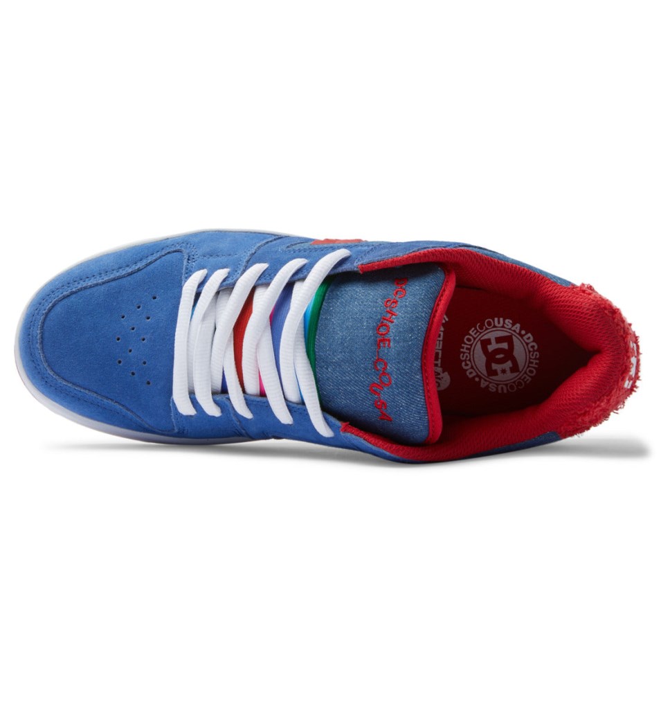 Chaussure Skate DC Shoes France Manteca 4 Bleu Rouge Homme | XZP-5983427