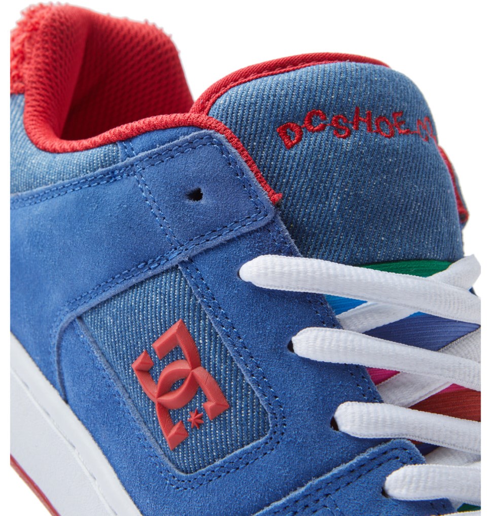 Chaussure Skate DC Shoes France Manteca 4 Bleu Rouge Homme | XZP-5983427