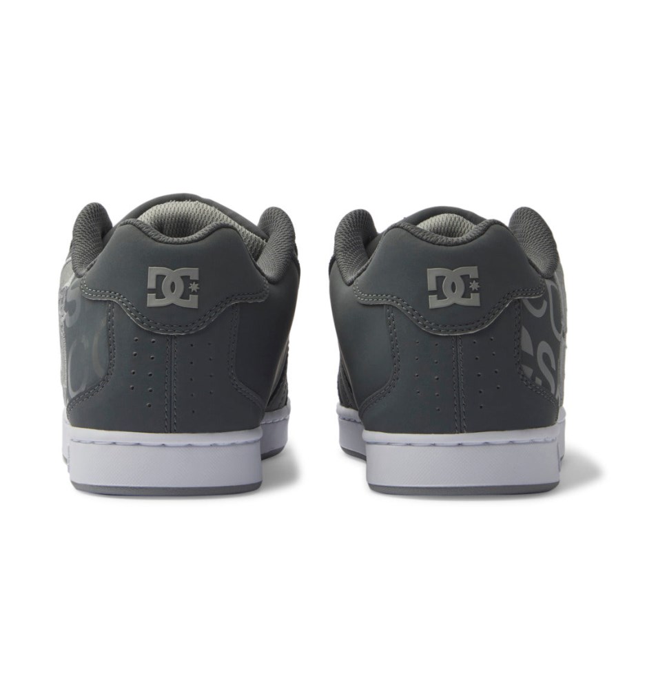 Basket DC Shoes France Net Grise Blanche Homme | ALH-8831899