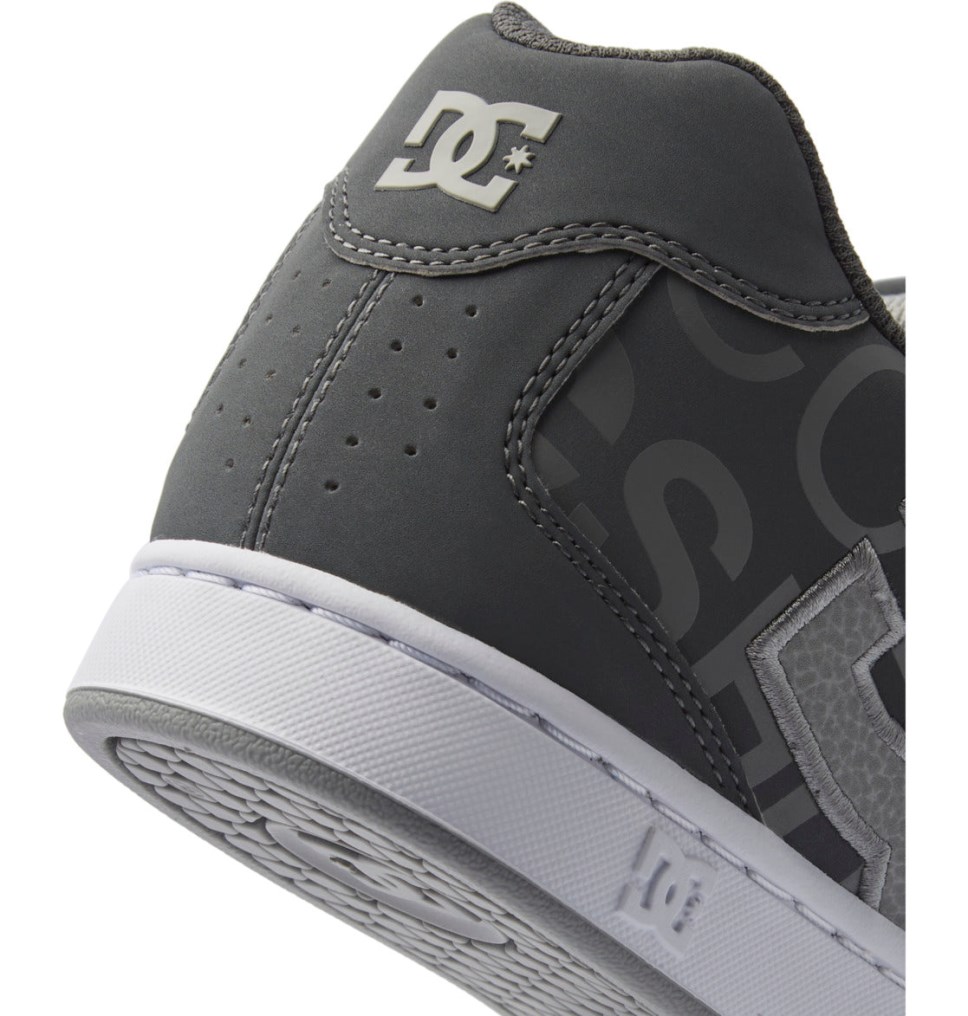 Basket DC Shoes France Net Grise Blanche Homme | ALH-8831899