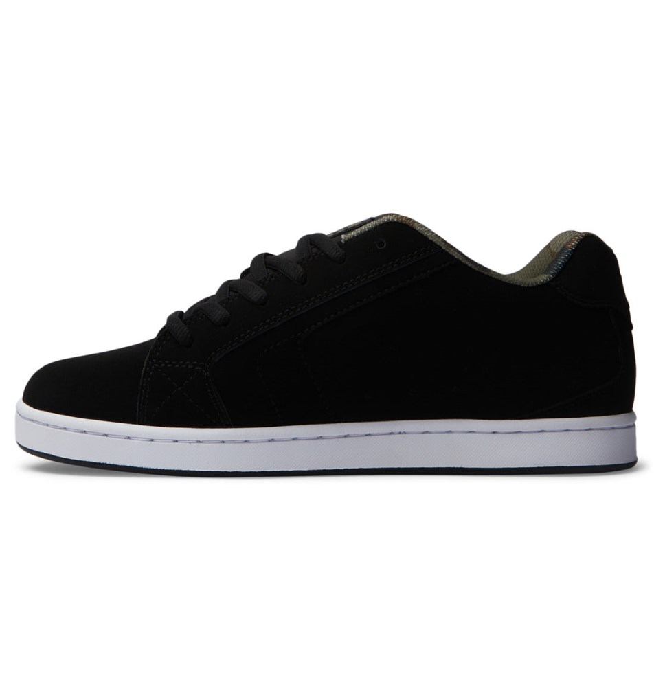 Basket DC Shoes France Net Noir Vert Noir Homme | EHD-9216664