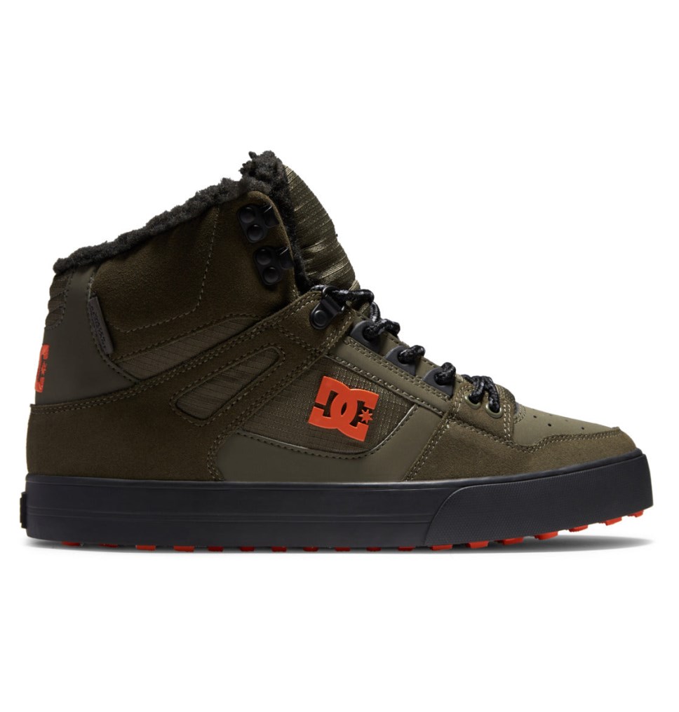 Chaussures D'hiver DC Shoes France Pure High-Top Vert Olive Orange Homme | FQR-9792675