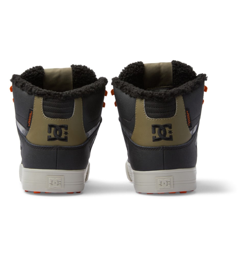 Chaussures D'hiver DC Shoes France Pure High-Top Noir Vert Homme | DTE-3186549