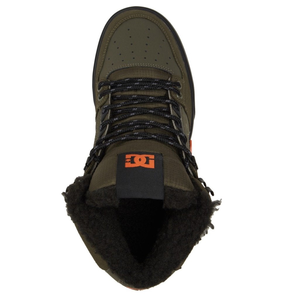 Chaussures D'hiver DC Shoes France Pure High-Top Vert Olive Orange Homme | FQR-9792675