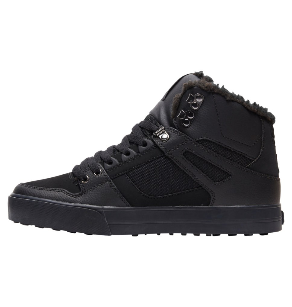 Chaussures D'hiver DC Shoes France Pure High-Top Noir Homme | UQJ-1242618