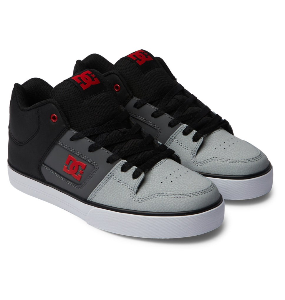 Basket DC Shoes France Pure MID Mid-Top Noir Grise Homme | JQF-1464608