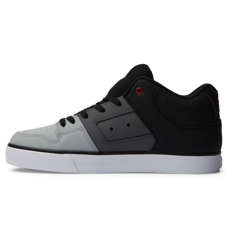 Basket DC Shoes France Pure MID Mid-Top Noir Grise Homme | JQF-1464608