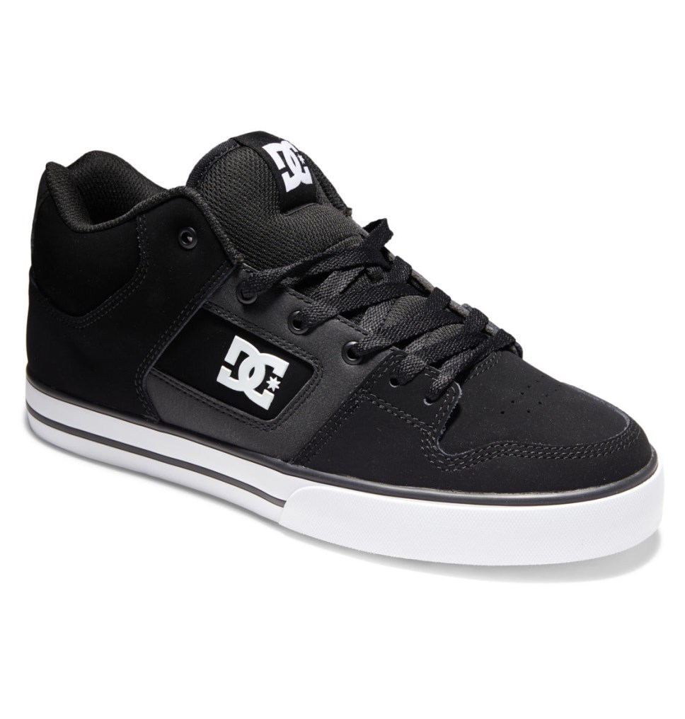 Basket DC Shoes France Pure MID Mid-Top Noir Blanche Homme | NEZ-4043268