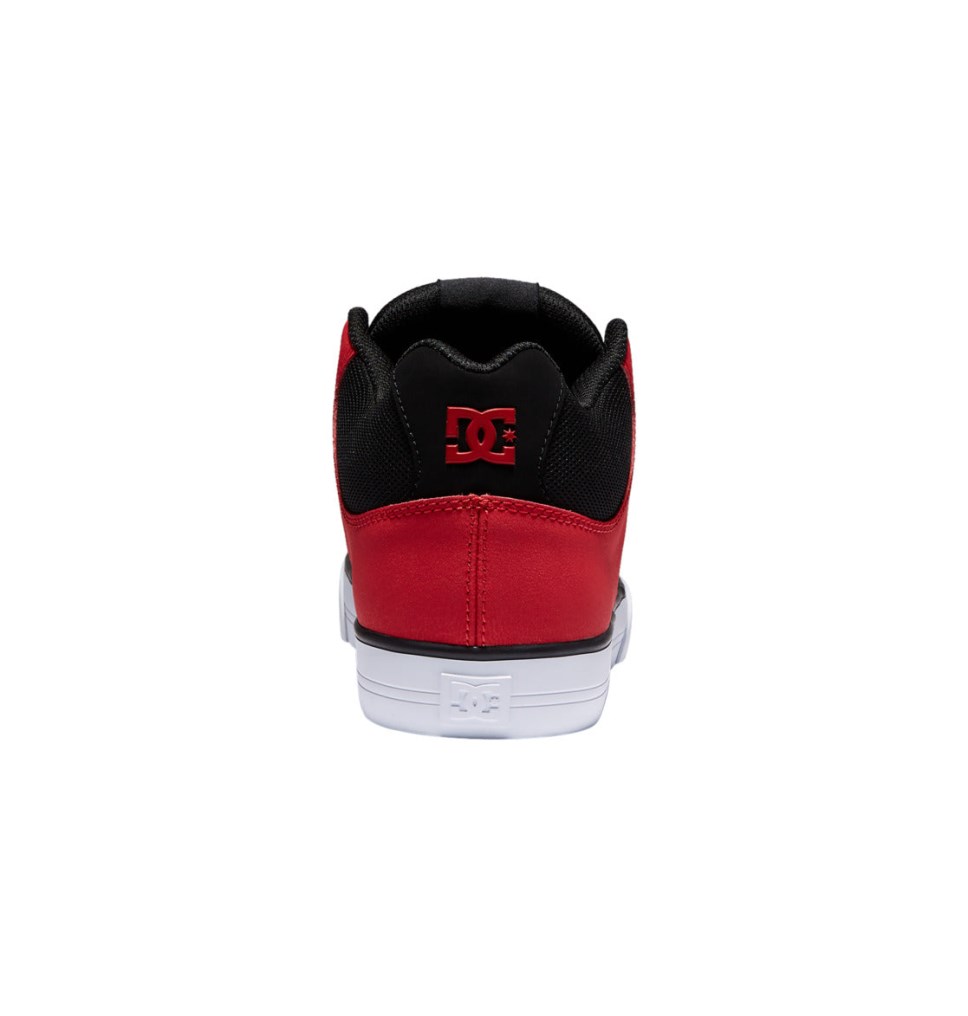 Basket DC Shoes France Pure MID Mid-Top Noir Rouge Homme | MKN-7598571