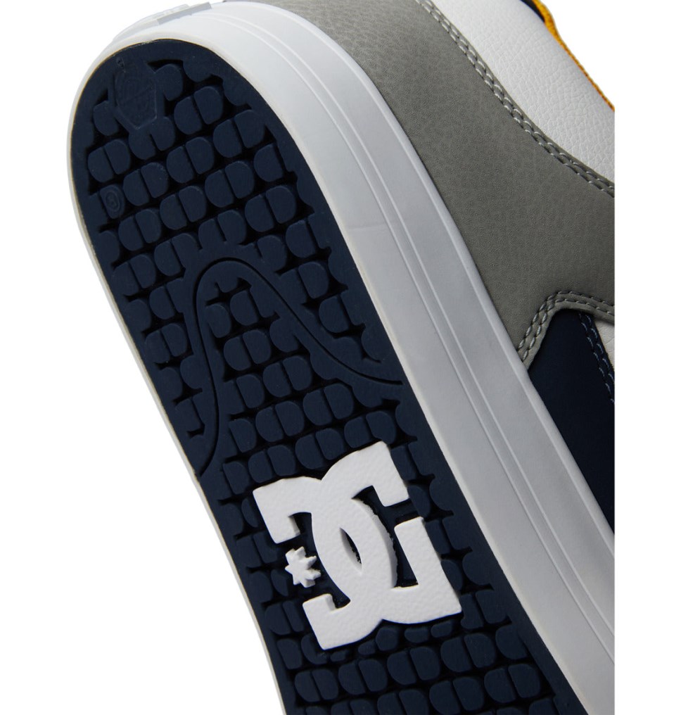 Basket DC Shoes France Pure MID Mid-Top Blanche Bleu Marine Homme | OUW-2605280