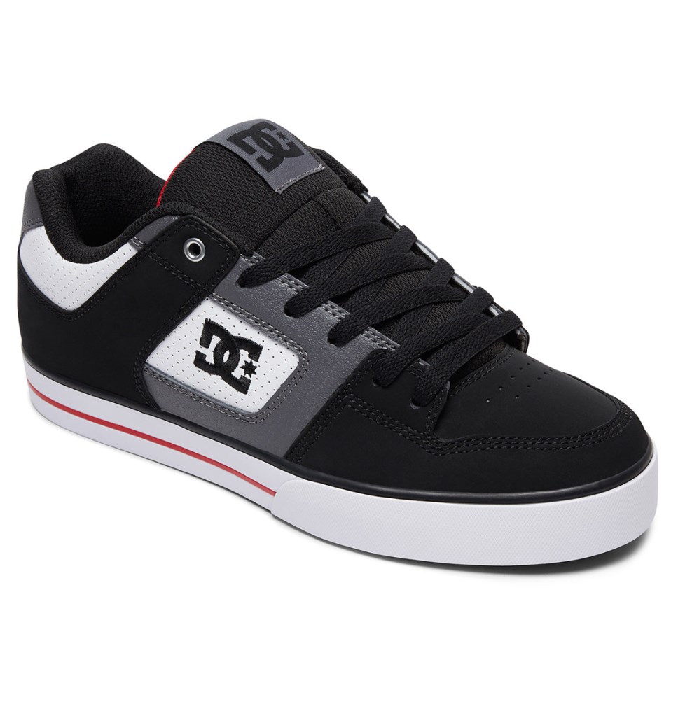 Basket DC Shoes France Pure Blanche Noir Rouge Homme | ZEJ-5090459