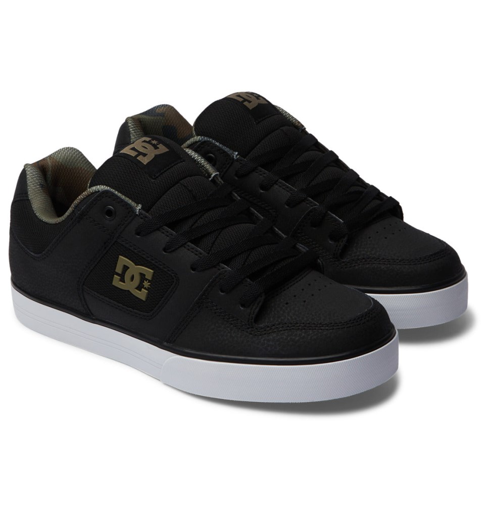 Basket DC Shoes France Pure Noir Vert Homme | NQD-6622331