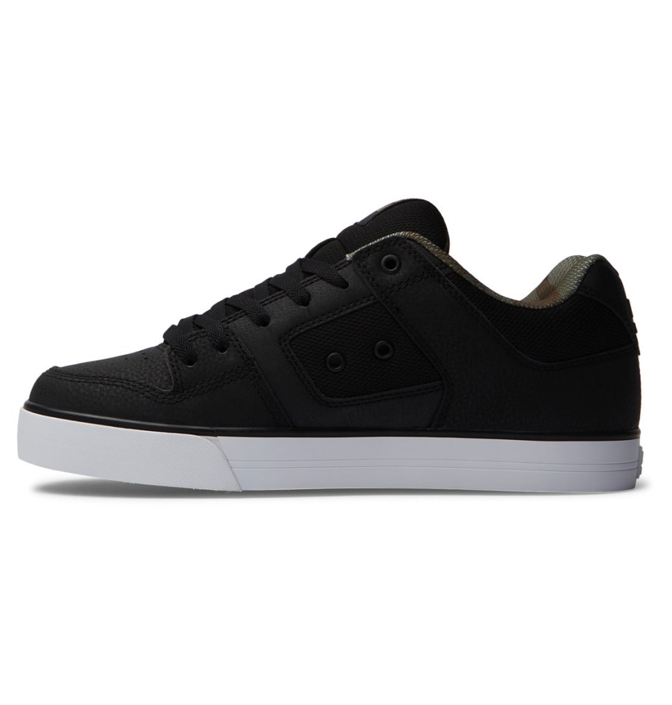 Basket DC Shoes France Pure Noir Vert Homme | NQD-6622331