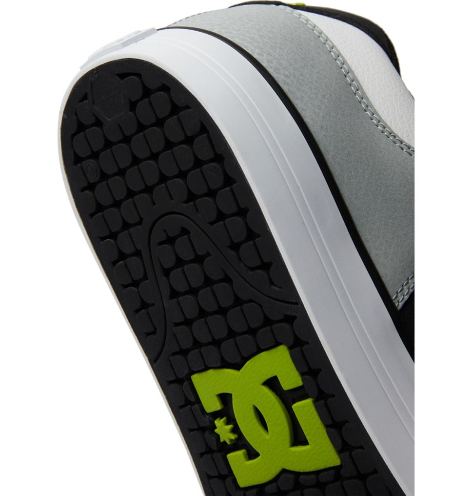 Basket DC Shoes France Pure Blanche Vert Clair Homme | JOK-6763725