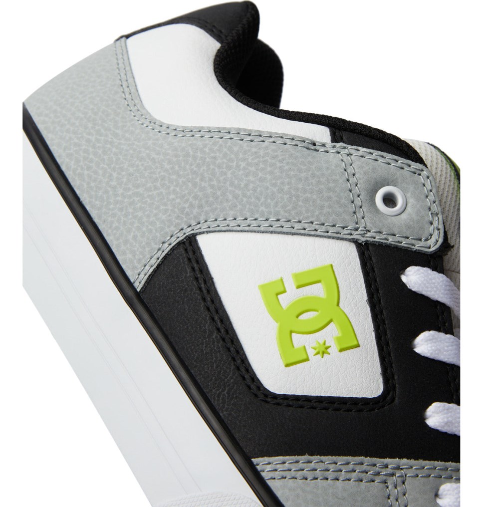 Basket DC Shoes France Pure Blanche Vert Clair Homme | JOK-6763725