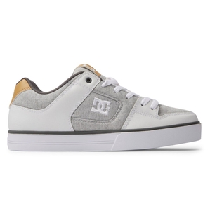 Basket DC Shoes France Pure Grise Blanche Grise Homme | XIX-0248223