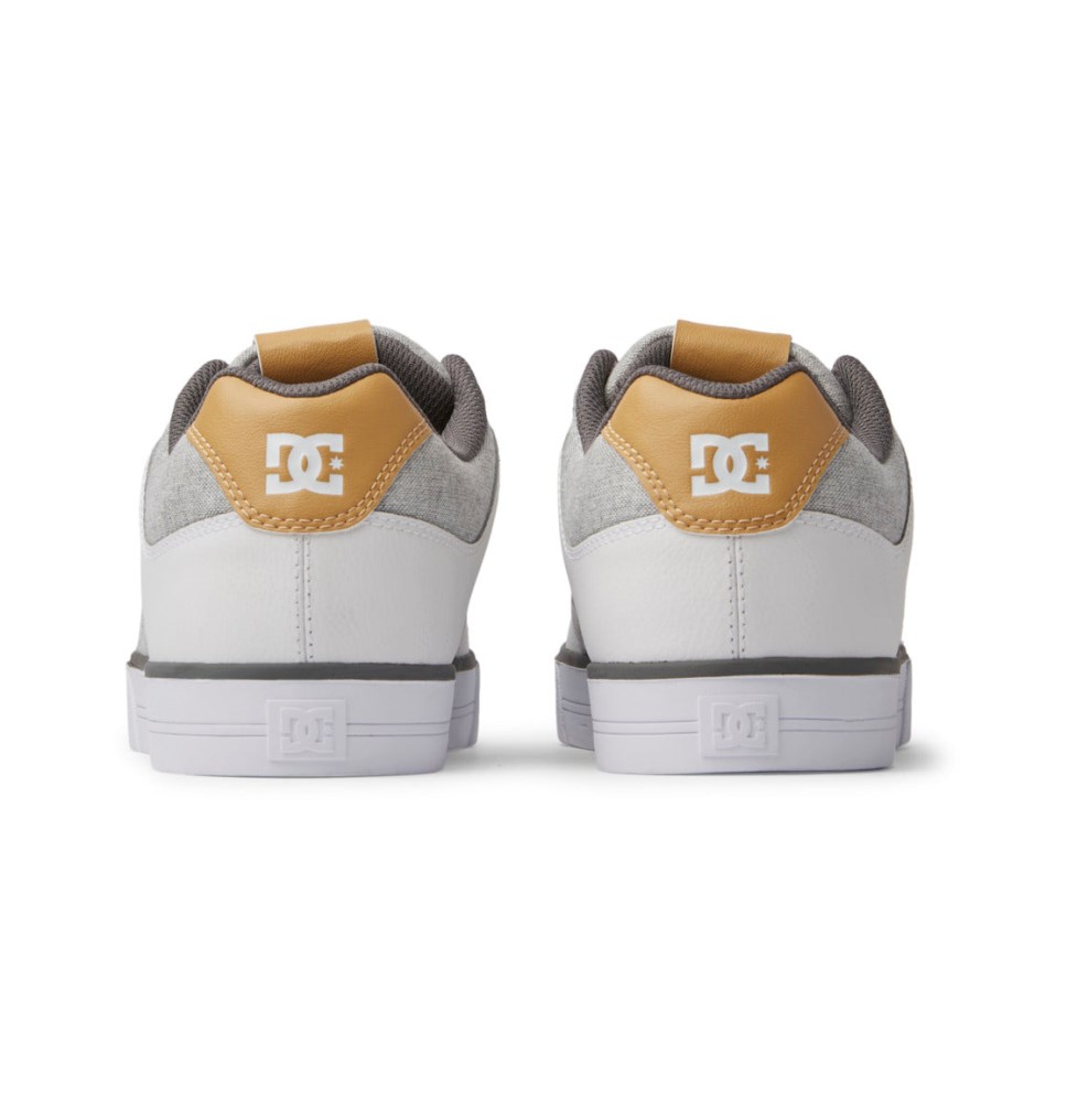 Basket DC Shoes France Pure Grise Blanche Grise Homme | XIX-0248223