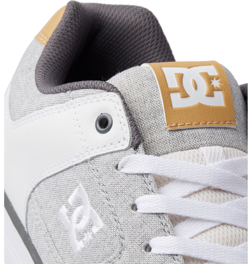 Basket DC Shoes France Pure Grise Blanche Grise Homme | XIX-0248223