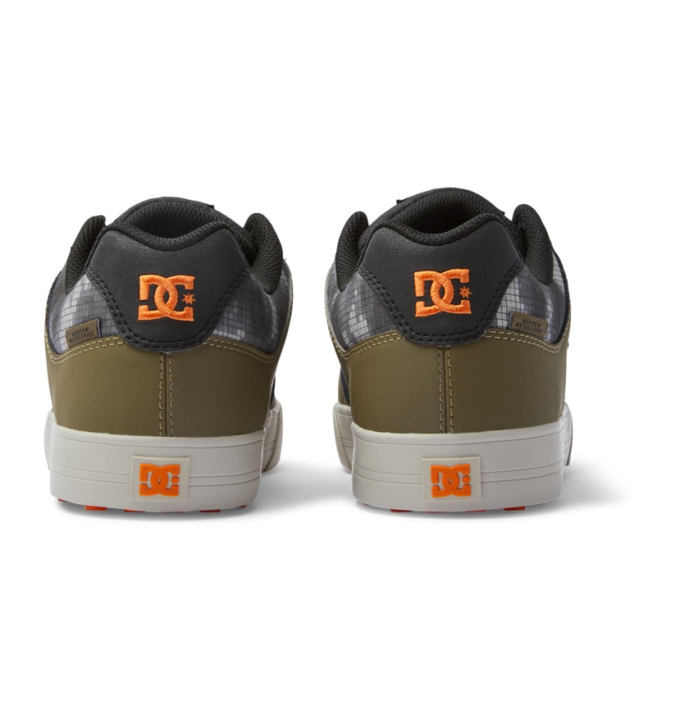 Chaussure Skate DC Shoes France Pureized Noir Vert Olive Homme | APL-5721905