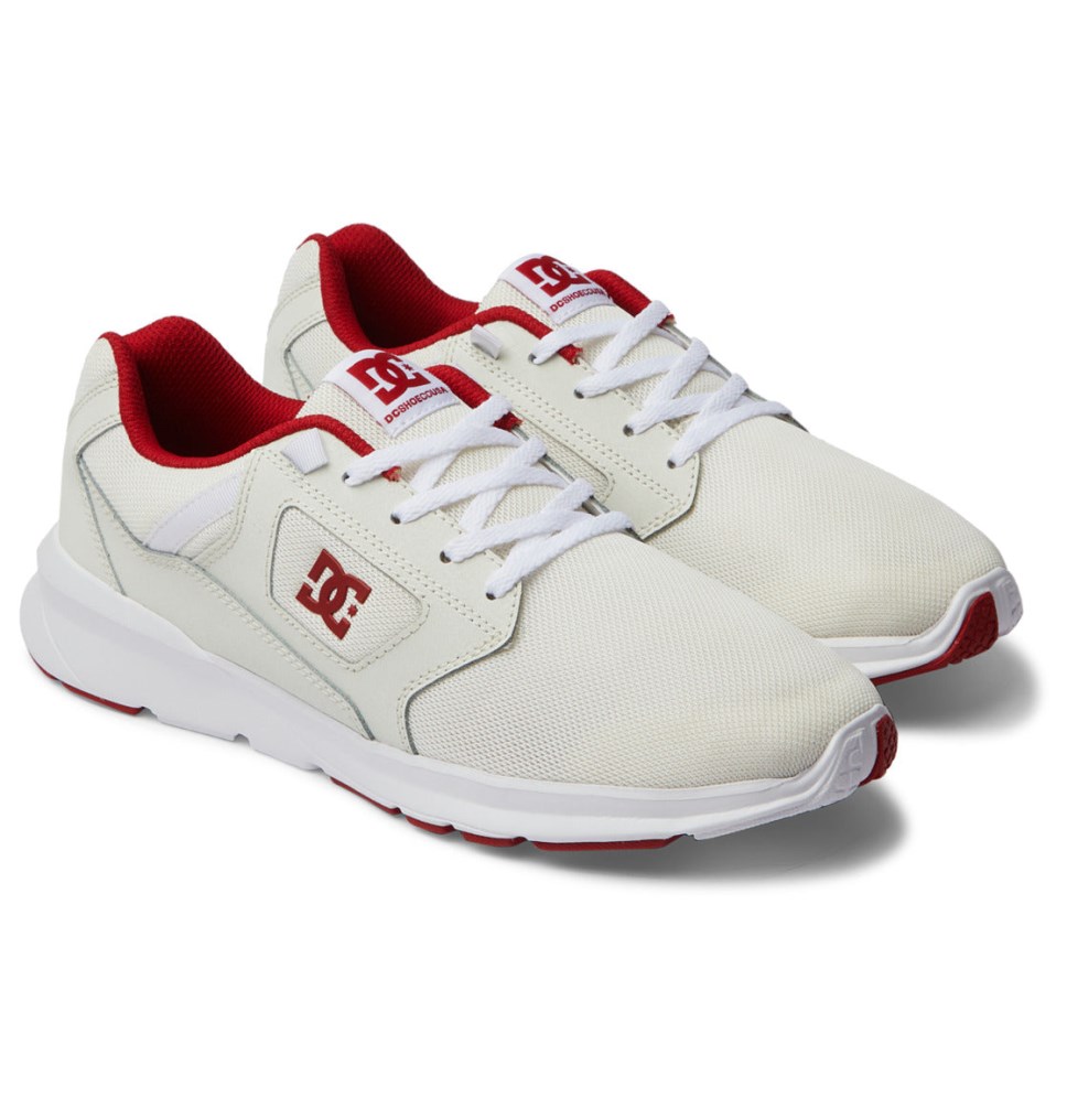 Basket DC Shoes France Skyline Lightweight Blanche Rouge Homme | HTP-5422043