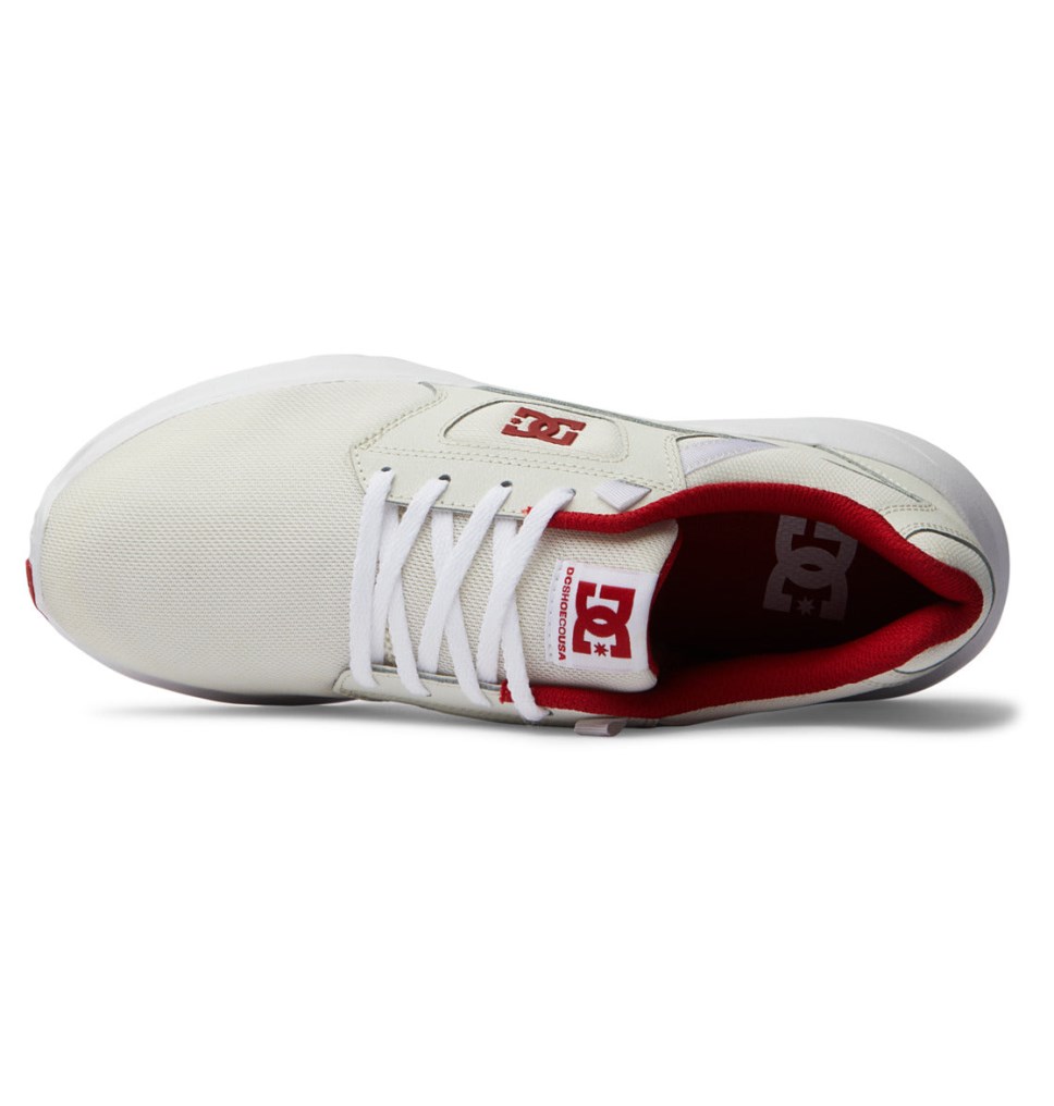 Basket DC Shoes France Skyline Lightweight Blanche Rouge Homme | HTP-5422043