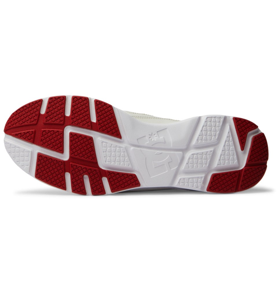 Basket DC Shoes France Skyline Lightweight Blanche Rouge Homme | HTP-5422043