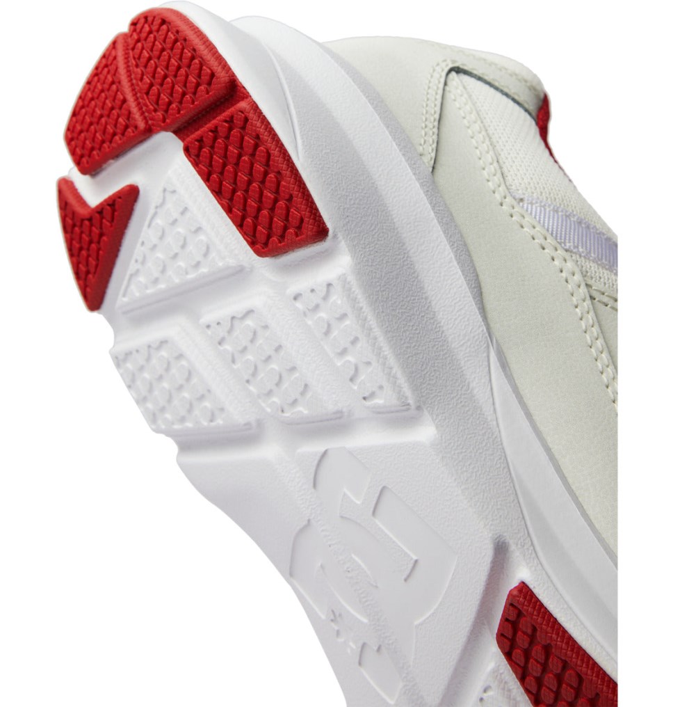 Basket DC Shoes France Skyline Lightweight Blanche Rouge Homme | HTP-5422043