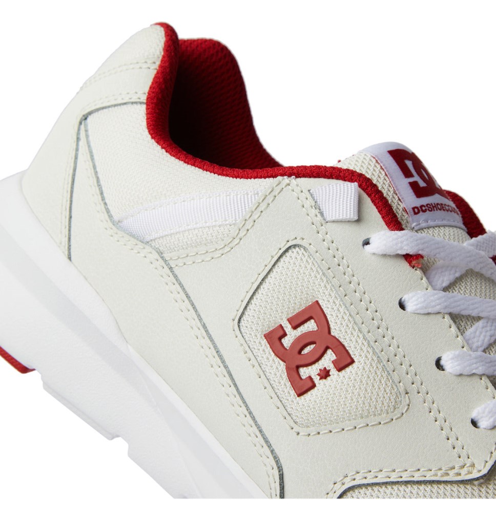 Basket DC Shoes France Skyline Lightweight Blanche Rouge Homme | HTP-5422043