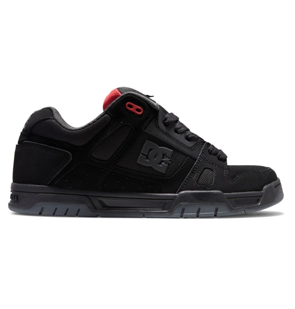 Basket DC Shoes France Stag Noir Grise Rouge Homme | XYE-4829653