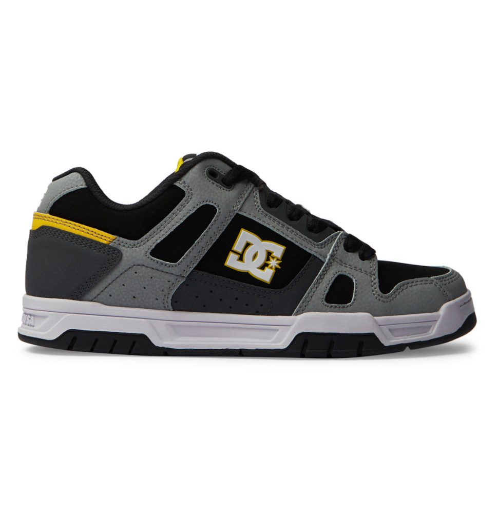 Basket DC Shoes France Stag Grise Jaune Homme | IYZ-7960261