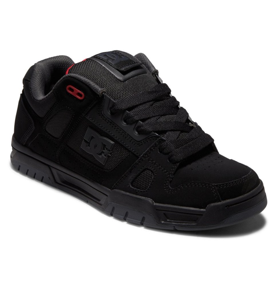 Basket DC Shoes France Stag Noir Grise Rouge Homme | XYE-4829653