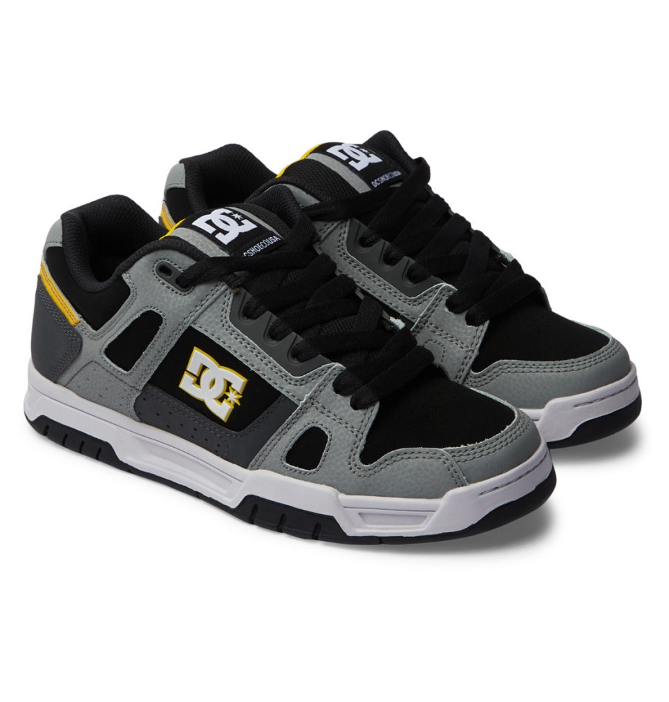 Basket DC Shoes France Stag Grise Jaune Homme | IYZ-7960261