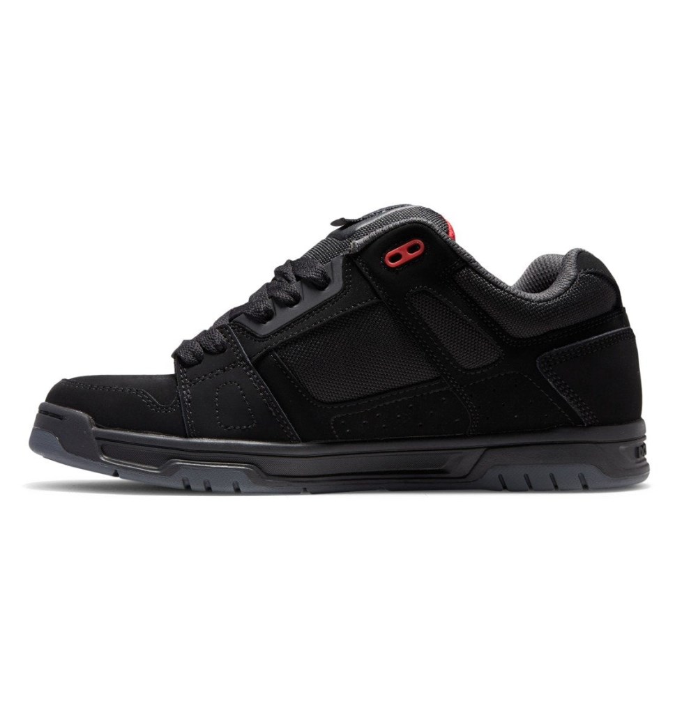 Basket DC Shoes France Stag Noir Grise Rouge Homme | XYE-4829653