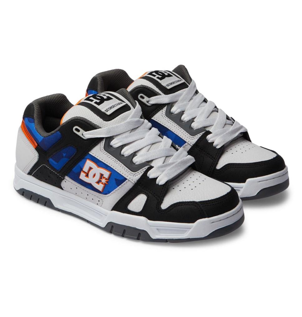 Basket DC Shoes France Stag Blanche Noir Orange Homme | XZL-9018128