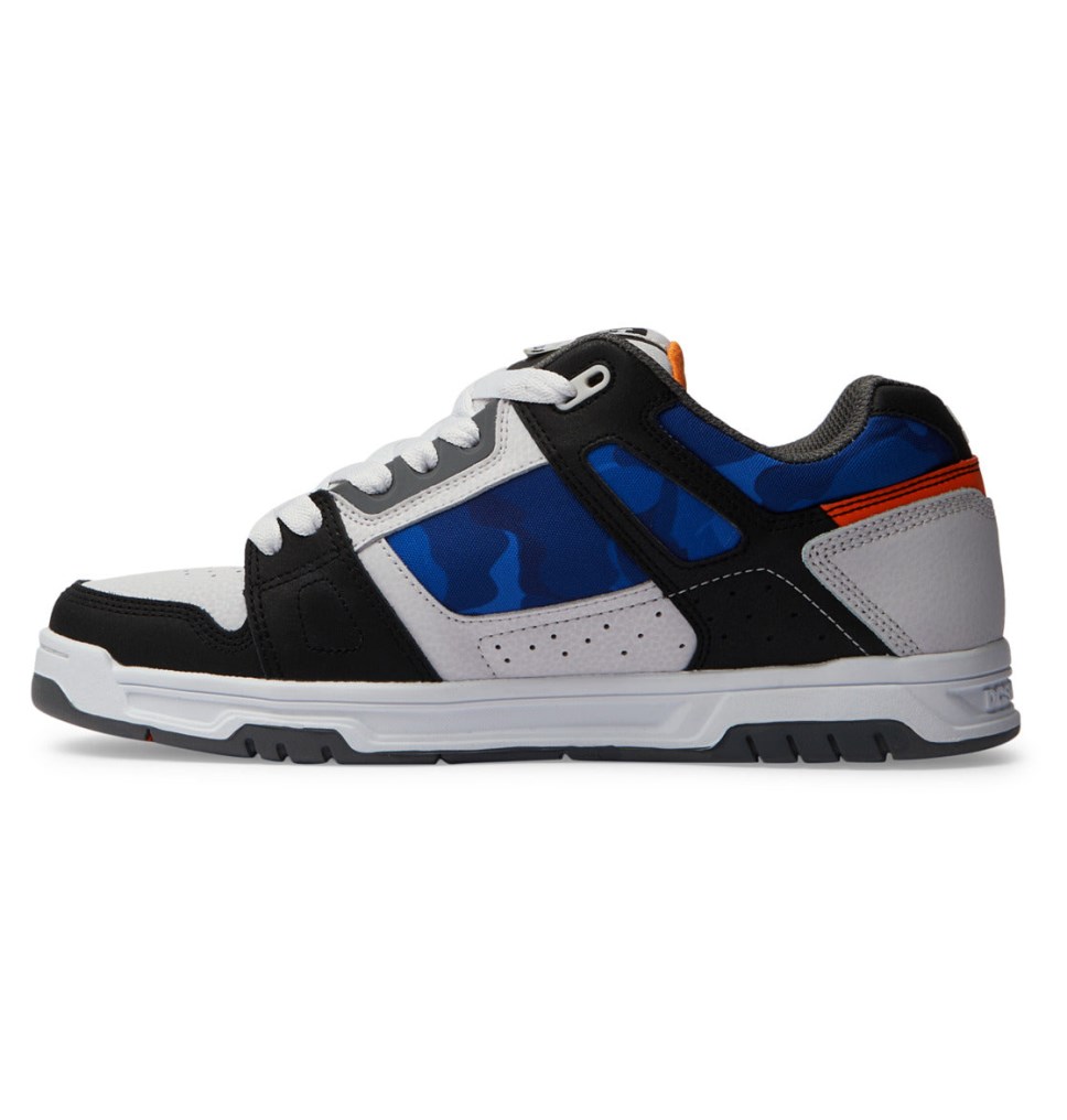 Basket DC Shoes France Stag Blanche Noir Orange Homme | XZL-9018128