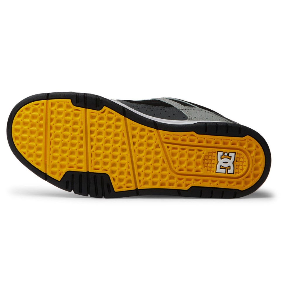 Basket DC Shoes France Stag Grise Jaune Homme | IYZ-7960261