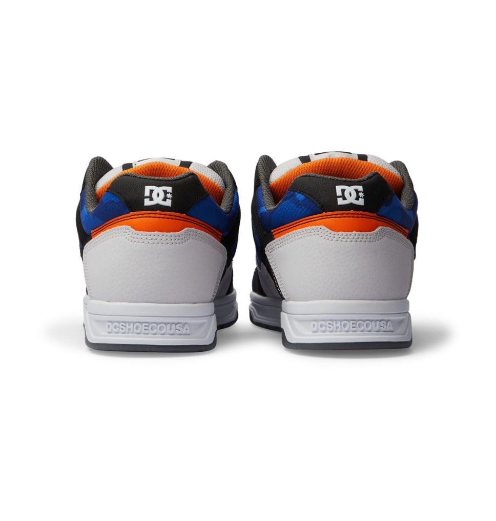 Basket DC Shoes France Stag Blanche Noir Orange Homme | XZL-9018128