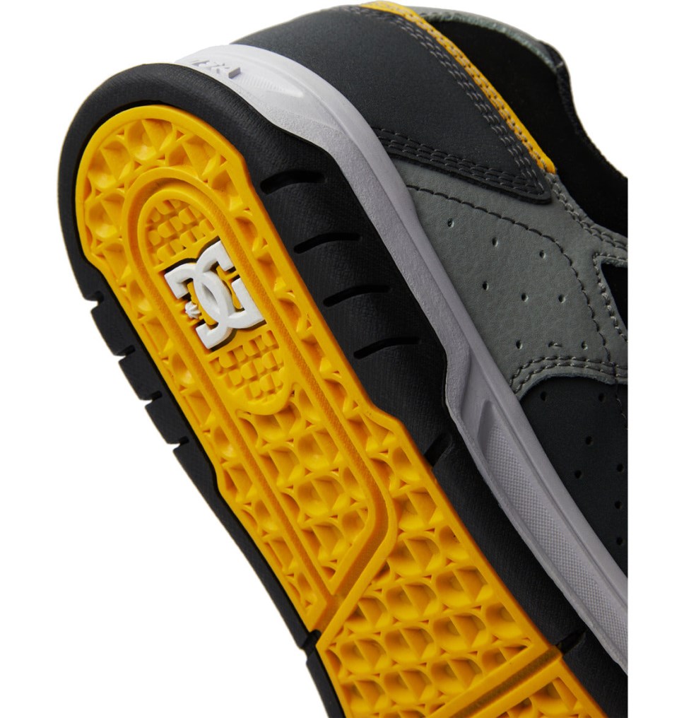 Basket DC Shoes France Stag Grise Jaune Homme | IYZ-7960261