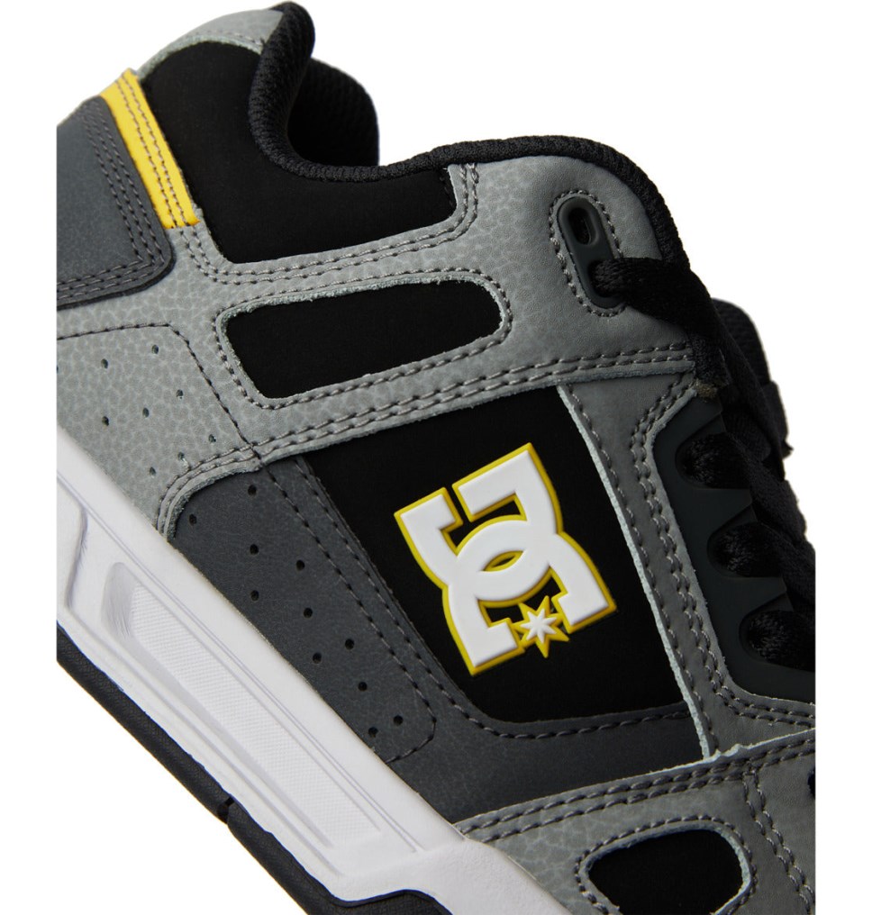 Basket DC Shoes France Stag Grise Jaune Homme | IYZ-7960261