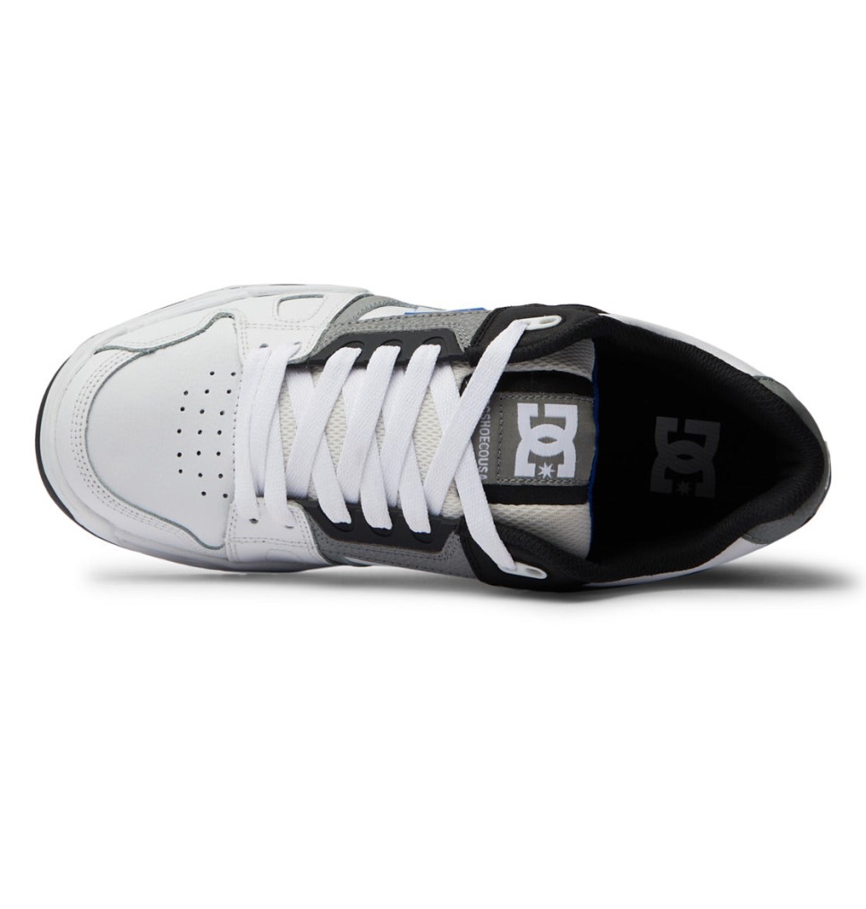 Basket DC Shoes France Stag Blanche Grise Bleu Homme | TIE-1943736